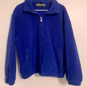 electric blue XL fleece zip up jacket